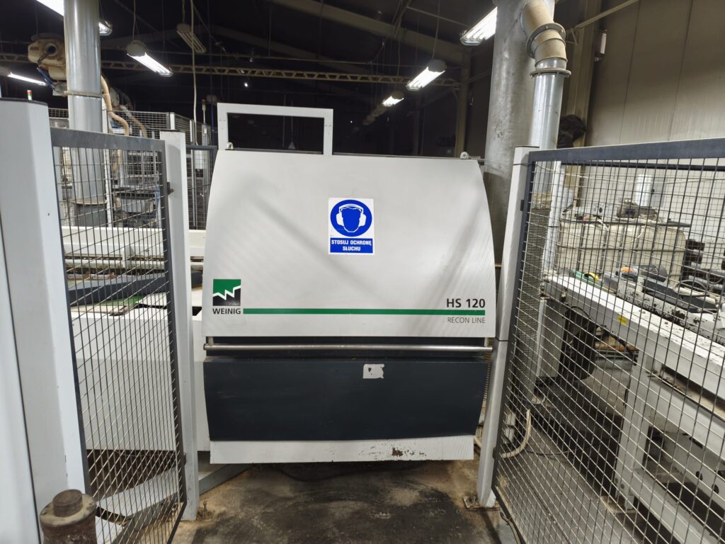 WEINIG GRECON HS120 – line for joining wood on microchips with an ABB robot – 2014